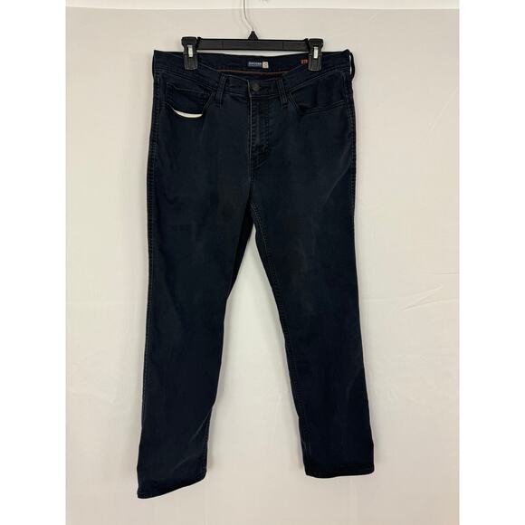 Dockers Mens Straight Fit Navy Black Wash Pants 34x28 Classic Style Cotton Blend - Picture 1 of 5